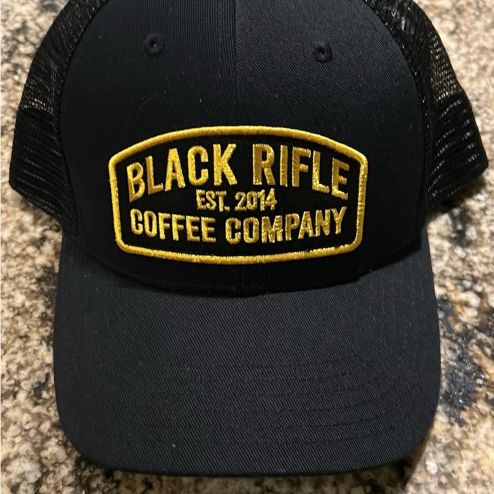 Black Rifle Coffee Company Black and Gold Trucker Hat